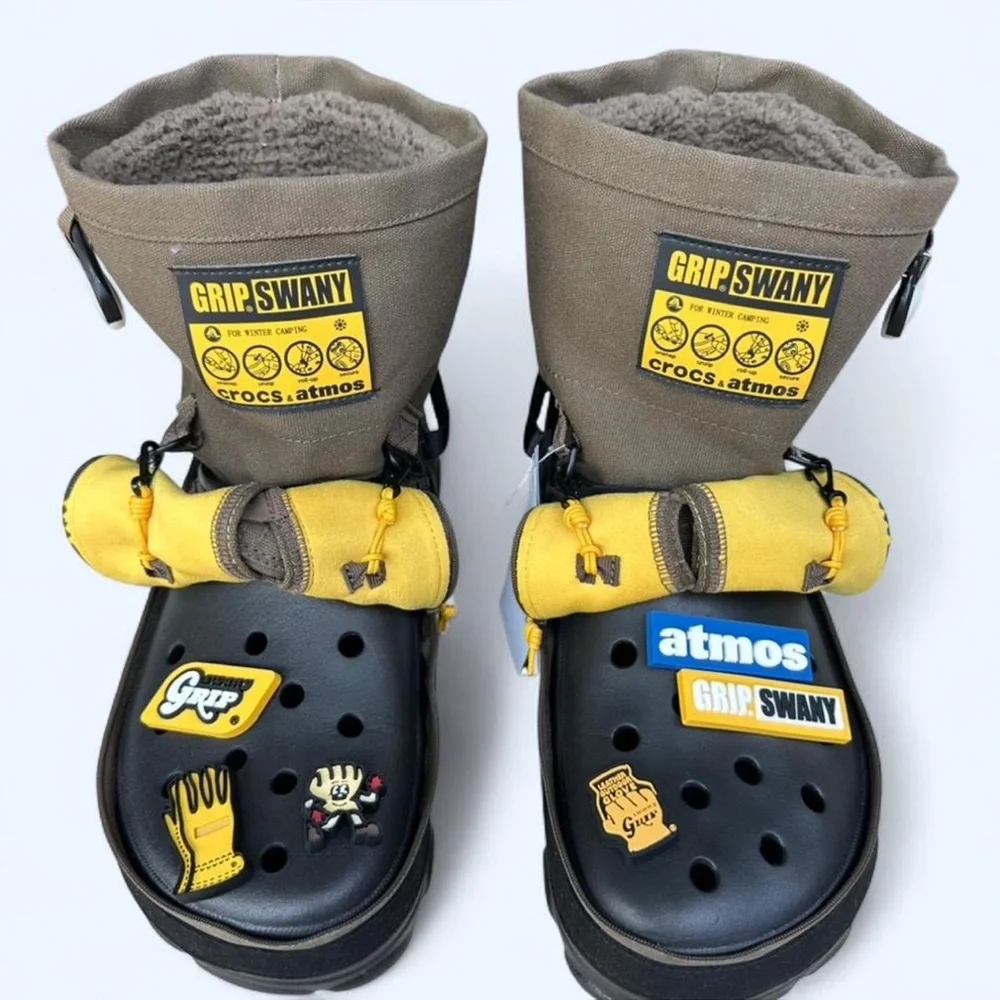 Crocs x GRIP SWANY x atmos Classic All-Terrain Clog Olive M13 Rare